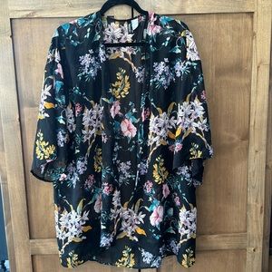 H&M size large Kimono floral